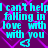 Pixelated cyan text repeats "I can't help falling in love with you" over a purple background with pink diamond patterns and small cyan hearts.