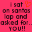 Pixelated text on bright pink background with orange heart symbol replacing 'i' in 'i sat', two identical side-by-side