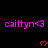 Purple text 'cailtyn<3' repeated across black background with red pixelated hearts, some frames show gray rectangle obscuring lower-right portion.