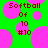 Green background with pink circular shapes and red pixelated text reading "Softball Of 10 #10" in two identical arrangements.