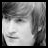 nine shows a grayscale portrait and text elements with chromatic aberration effects on black backgrounds