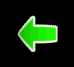 Green arrow icons in various sizes and orientations displayed across three on black and gray backgrounds