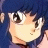 Pixelated anime-style character with blue hair and large eyes, next to black background with white text "AnimeIM" and "com".