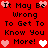 Red background with black text repeating 'It May Be Wrong To Get To Know You More!' and alternating pink/white heart symbols in a pattern