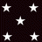 star-shaped icons on a dark background, with white stars on the left and pink stars on the right
