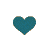 Nine pixelated heart shapes in varying shades of blue and teal arranged in a on a gray background, with some hearts showing subtle shading or outline effects