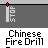 Animated contact sheet of a red fire drill icon with white stripe, showing sequential frame changes including smoke effects and green sparks on gray background.