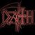 Pixelated reddish-brown Chinese characters on a black background with visible grid-like distortion.