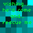 Green pixelated text on a blue and black checkered background repeats 'wishing.... he'd come and.. rescue me' in two identical vertical