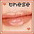 nine square each showing a close-up of lips with text above and small hearts below, arranged in three