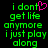 Green pixelated text on black background with pink heart symbol replacing 't' in 'dont', two identical static frames side-by-side.