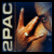 Pixelated static image of a hand making the 'rock on' gesture with visible text in vertical columns on the left side against a dark background.