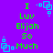 Pixelated green text on purple background reads 'I Luv Elijah So Much' with cyan square patterns at corners.