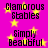 A static image with a bright pink background filled with yellow stars, displaying repeated text phrases in black pixelated font.