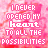 A static image of repeated text on a pink background with pixelated variations in the phrase.