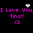 Pixelated text and symbols on black background with pink text and white pixel art elements.