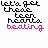 Animated icon with repeated text 'let's get these loop hearts beating' and evolving 'FASTER,' text in pink and black on white background.
