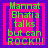 Four identical pixelated display green text on pink and purple backgrounds with the phrase "Mannat Bhatia talks but can ROCK!!!"