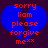 Blue broken heart shape with red pixelated text reading 'sorry liam please forgive mexx' on dark purple background.