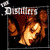 Animated contact sheet showing three frames of a buddy icon featuring The Distillers band members in various poses with text and color variations.