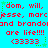 Static pixel art with red text on cyan background, repeating phrases and symbols in a pattern