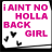 Two side-by-side animated frames of a pixelated buddy icon with pink text and heart symbols on white background, showing frame-to-frame changes in heart colors.