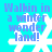 Pixelated cyan background with white snowflakes and blue text reading 'Walkin in a winter wonder land!' arranged in four quadrants.