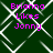 Dark green background with white geometric lattice pattern and repeated pink text "Brianna Likes Jonny" in four quadrants.