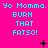 Bright pink background with cyan text repeating 'Yo Momma. Yo Momma. Yo Momma. BURN THAT FATSO!' in three , interspersed with small black symbols