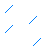 Six diagonal blue pixel lines on white background, varying in shade from light to dark blue.
