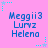 Static image with pink background displaying repeated text blocks and star-shaped decorations.