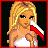 Pixel art contact sheet showing four frames of a cheerleader character with blonde hair, red and white outfit, and "Polish Chick" text in the bottom-right frame.