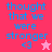 Pixelated blue text on pink background reads 'thought that we were stronger <3' with a white star icon in top-right corner.