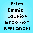 Pixelated text list on light blue background with no visible animation changes across observations.