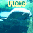 Animated sequence showing a manatee-like creature with text changing , set against a blue-green background