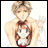 Pixelated anime-style image of two characters, one holding another, with text reading "Anime IM" and "com" on a black background.