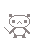 Pixelated cartoon panda icon with two animation frames showing different arm positions against a gray background.
