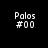 Four identical pixelated text displays of 'Poles #00' on black, dark red, bright red, and deep red backgrounds arranged in a