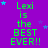 Purple background with repeated green text "Lexi is the BEST EVER!!" and scattered blue stars, some of which move across frames.