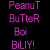 A 50x50 pixel animated buddy icon featuring a black background with purple text and a small blue-tinted photo of a person's face, arranged in a contact sheet layout.