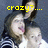 Pixelated image of two people with yellow text overlays reading 'crazy?....', 'yea but thats what', and 'bestfriends are<3' across different sections.