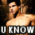 A shirtless person with dark hair appears in a of four with text overlays reading U KNOW U WANT IT!!!!!