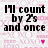 Pixelated text on a pink and white patterned background with small heart shapes, displaying phrases about counting to five.
