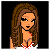 Pixel art of nine character views showing a woman with brown hair, red-haired figure, and text elements on black backgrounds