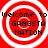 Four identical red circular icons with white concentric rings and black text reading "Welcome to GANGSTA NATION" arranged in a on a solid red background