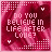 Pixelated pink and red background with white text reading "DO YOU BELIEVE IN LIFE AFTER LOVE?" surrounded by dotted patterns and small heart shapes.