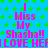 A static image with a blue background covered in green stars, displaying repeated pink text reading "I Miss My Shashall! I LOVE HER" in a pattern