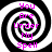 Four identical spiral patterns with pink text reading "You Are Under My Spell" arranged in a on black background