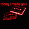 Red cassette tape graphics and text on black background with animated star changes.