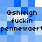 Pixelated text on a blue and white checkered background with repeated phrases.